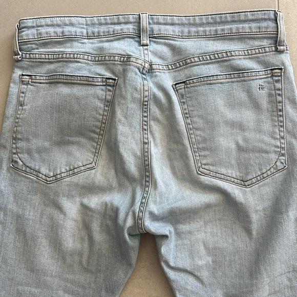 Men’s rag & bone Fit 1 Light Blue Extra Slim Jeans Size 32 - Picture 7 of 8